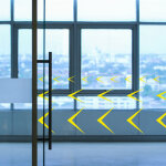 Flches de marquage pour vitres (wvit06) - blanc - hauteur : 5 cm