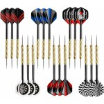 Fl�chettes � pointe en acier, fl�chettes en m�tal professionnelles, jeu de fl�chettes en m�tal, fl�chettes ...
