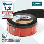 Plinthe auto - adh�sive, 50 x 15 mm, noir, l = 25 m, plinthe de cuisine, plinthe pvc flexible