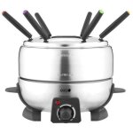 Fondue �lectrique en inox, lot de 9 eva