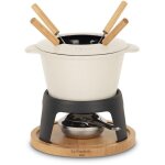 Fondue en fonte �maill�e - la fonderie 1890 - mont joly - 1, 2 l - 4 personnes - beige