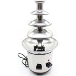 Fontaine  chocolat en acier inoxydable 170 w capacit max. 1 kg fondue au chocolat fondue au chocolat ...