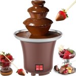 Fontaine � chocolat, fontaine � chocolat pour f�tes, fontaine � chocolat chaud en acier inoxydable pour ...