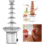 Fontaine  fondue au chocolat, 6 niveaux, acier, 300 w - hendi 274163
