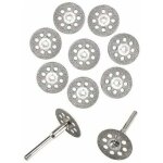 Forehill - 10x mini diamant coupe disque roue lame de scie kit pour rotatif outi, pour couper, scier, ...