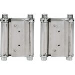 Forehill 2pcs charnires  ressort double action en acier inox charnires de porte de saloon gond porte ...