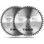 Forehill - 2pcs lame de scie circulaire bois 250 x 30 mm, versailles lame de scie de alliage de carbure ...