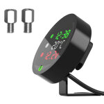 Forehill - compteur de temp�rature d'eau modifi� pour moto voltm�tre 12v chronom�tre usb t�l�phone portable ...
