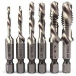 Forehill - foret taraudeur, jeu de taraud filetage m�trique taraudage m3 m4 m5 m6 m8 m10 coffret forets ...