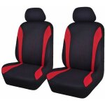 Universal mode maille housses de sige de voiture (2 fronts, noir rouge) - forehill
