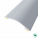Barre de seuil adhsive diffrence niveau aluminium coloris (03) argent long 90 cm larg 3, 8cm ht 1, ...