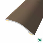 Barre de seuil adhsive diffrence niveau aluminium coloris (05) bronze long 90 cm larg 3, 8cm ht 1, ...