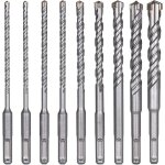 Forets � b�ton, 9 pi�ces (5 mm 16 x 160 mm), foret � marteau �lectrique sds - plus pour perceuse � percussion, ...