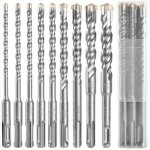 Foret b�ton sds , 9pcs foret carrelage, foret coffret de m�ches et burins pour un perforateur , forets ...