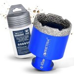 Foret � carrelage 45mm tr�pans diamant m14 forage avec filetage pour meuleuse d'angle sec et humide scie ...