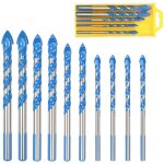 Forets pour carrelage verre, 10 pcs foret multi - matériaux triangle porcelaine forage métalliques pour ... Forets pour carrelage verre, 10 pcs foret multi - matériaux triangle porcelaine forage métalliques pour ...