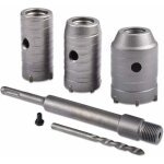 Foret cloche, jeu de scies cloches 30 mm, 40 mm, 50 mm, foret � b�ton 350 mm sds avec rallonge, pointe ...