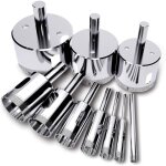 Foret de diamant, (10 pcs ensemble de scie - cloche), coupeur de trou de tuile, scie diamant�e (outils ...