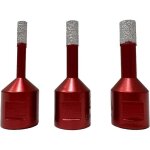 Forets diamant�s 3 pi�ces 6mm / 8mm / 10mm soud�s sous vide forets avec filetage m14 pour le forage � ...