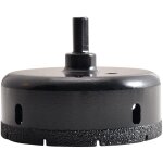 Foret diamant� pour scie cloche � noyau bras� 90 mm, coupe - trou creux pour verre, porcelaine, carrelage, ...