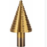 Foret �tag� hss m�tal 5 - 35 mm foret �tag� conique professionnel en titane avec bo�tier pour bois plastique ...