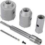 Forets de scie cloche sds plus pour b�ton, ciment, pierre, mur - 65 mm, 50 mm, 30 mm