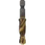 Forets � tarauder hexagonaux rev�tus titane m10 pour bois, embout combin� vissage m�trique