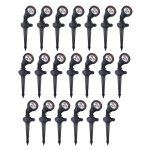 Tidian (20 pcs) projecteur d'extérieur pour le jardin ip65. avec pic à gazon. pour ampoule gu10. couleur ... Tidian (20 pcs) projecteur d'extérieur pour le jardin ip65. avec pic à gazon. pour ampoule gu10. couleur ...