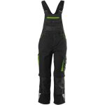 Salopette enfant fortis 24. noir / vert citron. gr 122 - 128