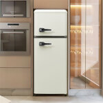 Fortuna lai - rfrigrateur style rtro 92l - 2 portes, classe d, rfrigrateur et conglateur, 45 db, ...