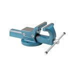 Etau parallle, enclume de grande taille, avec support pour fixation de mchoires de serrage orientables ...