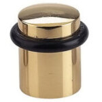 Fosun - butoir de porte laiton - d�cor : chrom� - diam�tre : 37 mm - hauteur : 40 mm - mat�riau : laiton ...