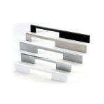 Poign�e i - spazio 7570 - talla nickel� bross�. 260x8x32mm. entraxe 192mm