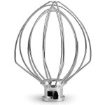 Fouet en acier inoxydable crea 5k452ww pour machine de cuisine kitchenaid