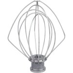 Fouet en fil d'acier inoxydable compatible avec kitchenaid k45ww wp9704329 ksm150 ksm160 k45 ksm90 accessoire ...