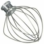 Fouet en fil d'acier inoxydable compatible avec kitchenaid k45ww wp9704329 ksm150 ksm160 k45 ksm90 accessoire ...