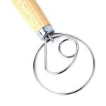 Fouet  pate  pain mlangeur  pate danois professionnel batteur  oeufs manche en bois fouet  pate ...