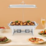 Four � couvercle suspendu � compartiment unique, plateau en acier inoxydable, r�chauffeur de buffet � ...