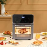 Four �lectrique 1350 w, fonction visuelle, four avec capacit� 13l, plage de minuterie 15 - 60 minutes, ...