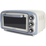 Four �lectrique ariete 979 vintage 18 l blanc bleu 1380 w