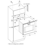 Four encastrable inox 110 litres ? chaleur tournante ? nettoyage pyrolytique ? dimensions 67x75, 2x77 ...
