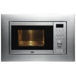 Beko ? four � micro - ondes encastrable 17 l 700 w ? acier inoxydable ? 8 programmes ? grill int�gr� ...