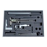 Fp - ensemble de 9 outils de mesure pied � coulisse digital 150 mm r�gle 300 mm microm�tre 0 - 25 mm ...