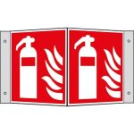 Panneau prot. inc. alu extincteur 150x150