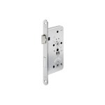 Fp - serrure  mortaise . 0515 bad 24 / 55 / 78 / 8mm din droite argent rd kl 3 zinc coul sous pression ...