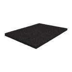 Fp - tapis de protection de b�timent l. 1, 25 m l. 10 m �paisseur 6 mm noir caoutchouc granul� sans insert ...