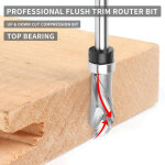 Fraise � affleurer spirale tige compression cut fraise pour d�fonceuse diam�tre de coupe fraise � copier ...