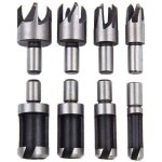 [jamais utilis�] fraise bouchonner bois lot de 8 m�che bouchon bois foret faire cheville outil de coupe ...