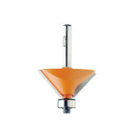 Cmt : fraise carbure chanfrein 25° guidage - queue 6, 35 mm Cmt : fraise carbure chanfrein 25° guidage - queue 6, 35 mm