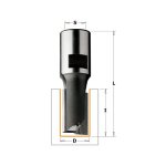 Cmt: fraise carbure à défoncer 16mm super longue - queue filetage m12 Cmt: fraise carbure à défoncer 16mm super longue - queue filetage m12